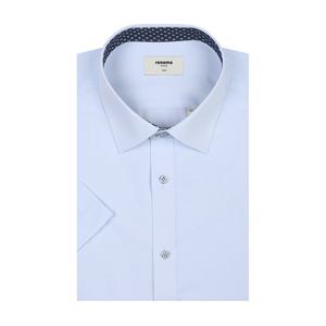 [레노마(셔츠)]아이스폴사선도비 슬림핏 반팔셔츠  RPUSL1321BU