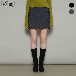 [르샵]도트 시스루 이중 미니 스커트 (BO8SK008A)
