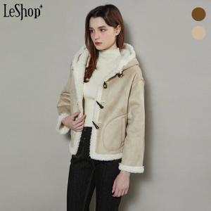 [르샵]시어링 후드 토글 무스탕 자켓 (BOBJK030A)