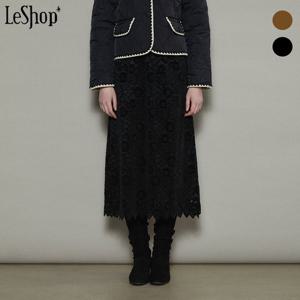 [르샵]빈티지 플라워 레이스 롱 스커트 (BOBSK030A)