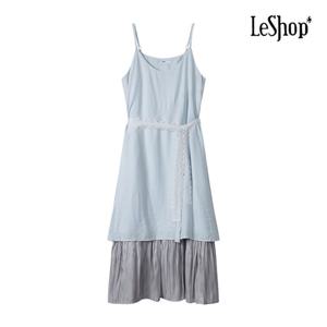 [르샵]레이스 허리끈 나시 원피스 (BP6OP018A)