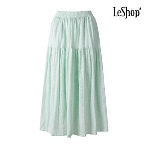 [르샵]펀칭 레이스 주름 스커트 (BP6SK015A)