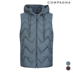 퀼팅 후드넥 덕다운 베스트_CABW0-WIV900