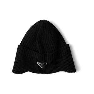 프라다 에나멜 로고 울 비니 2HC3892DZL