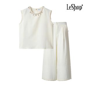 [르샵]백 버튼 자개 장식 투피스 (BP4OP039A)