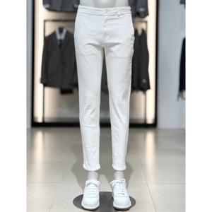 [바쏘옴므]화이트 스트레치 면 스판 데님 팬츠 WSZ1PS80A WH