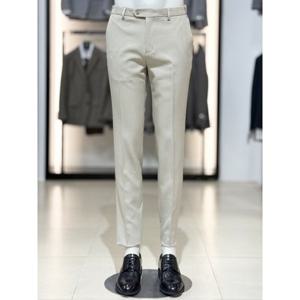 [바쏘옴므]베이지 솔리드 히든 밴딩 스판 슬랙스 WSZ1PS01A BG