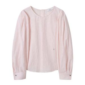 [듀엘]린넨 블렌드 하트 블라우스 D251MSC011