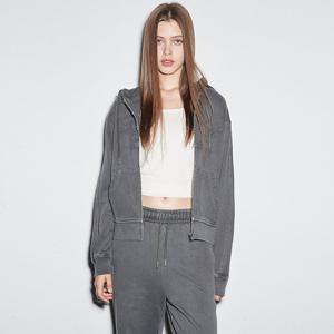 [버커루]여성 여성 아플리케 다잉 후드집업 자켓 B255TJ600P