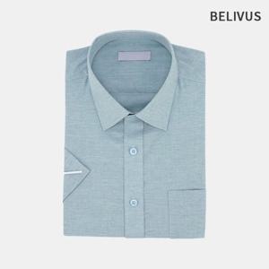 빌리버스 남성 반팔셔츠 정핏 무지 남방 정장 셔츠 BSH310