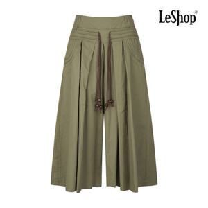 [르샵]구슬끈 플레어 와이드 7부 팬츠 BP9PT006A