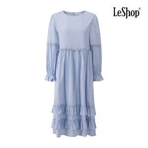 [르샵]라운드넥 티어드 롱라인 원피스 BP9OP008A