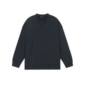 [버커루]남성 3단 쭈리 오버핏 페인팅 빈티지 맨투맨 티셔츠(B251TS322P)