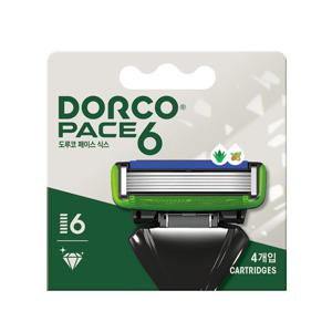 도루코 페이스6 시스템 면도날 4입 6중날  /면도기