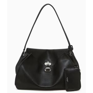 [질스튜어트ACC] [25FW][AUBE] 가죽 오브 장식 숄더백 M 블랙 JABA5F103BK