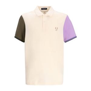 꼼데가르송 로고 자수 컬러 블록 슬리브 폴로 티셔츠 FPT504W25