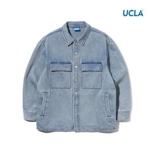 [애드호크]UCLA 데님 원포켓 베이직 데님셔츠(UA8LS01)