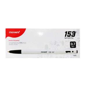 모나미 153볼펜 0.7mm 1타스 12개입 검정 부품 소모품 자재 파츠