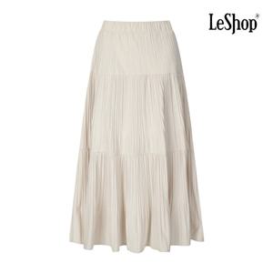 [르샵]스웨이드 플리츠 러플 밴딩 스커트 BPASK002A