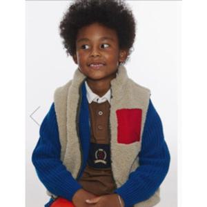 [타미힐피거칠드런] 리버서블테리베스트 T42F7QVT180BT1