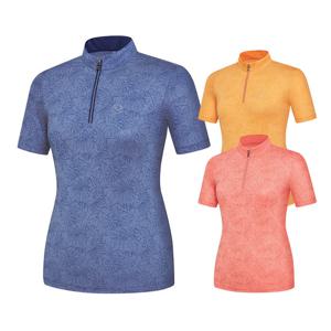 콜핑 여성 하이쿨 전체메쉬 흡습속건 등산 반팔 반집업 티셔츠 2002TK548W