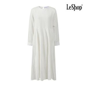 [르샵]라운드넥 라인 플레어 긴팔 원피스 BPAOP008A