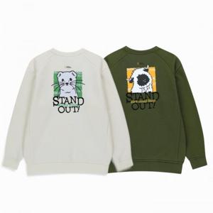 [건대스타시티점] 내셔널지오그래픽키즈 (K254USW040) 시즌 백그래픽 기모 맨투맨 티셔츠