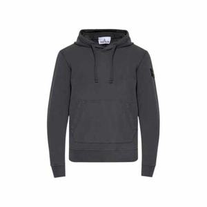 스톤아일랜드 와펜 후드 티셔츠 리드 그레이 남성 K2S15 6100062 S0051 V0062