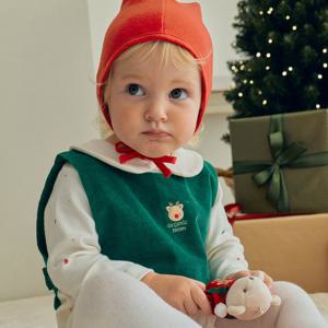 [오가닉맘]크리그조끼보넷세트 MKWLVE03