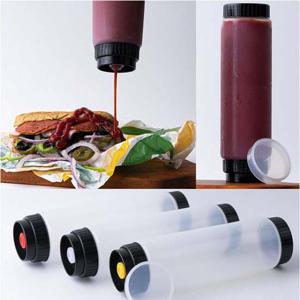 WALLPO 거꾸로 소스통 710ml 굵은소스용 케찹병 겨자병 소스병 케찹통 튜브형양념통