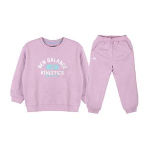 뉴발란스키즈트레이닝세트 PQC NK9YFB422U-88 로고 포인트 기모 스웨트셋업