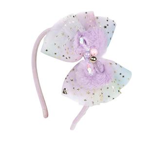 프렌치캣 연보라 별 샤 퍼 헤어밴드 Q55DG5121