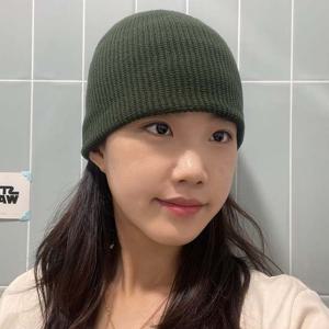 남녀공용 숏비니 와치캡 니트모자 카키 레옹모자 와치캡 대머리모자 챙없는모자 골무모자