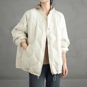 [올리비에스클로젯]물결 누빔 스트링 패딩 점퍼_O2512PD604D