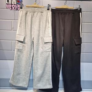 유솔대동백화점 DP01 융기모 테이핑 카고 와이드 팬츠 ULTM25N03