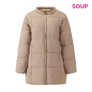 [숲]노카라 라운드넥 하프 패딩 점퍼 S5CJP02