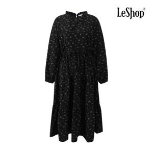 [르샵]코듀로이 플라워 스트링 원피스 BQ1OP003A