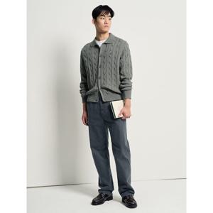 [빈폴멘] 케이블 칼라넥 카디건  카키 (BC615AC13H)