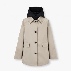 보브  (7156110003) 후디드 버튼업 하프 점퍼