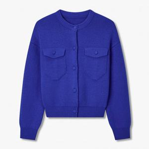 보브  (7155450019) 울 블렌드 플랩 포켓 가디건