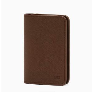 [닥스핸드백] 브라운 음각로고 소가죽 카드지갑DBHO6E751W3