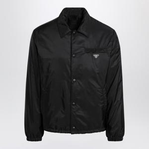 프라다 블랙 나일론 스냅 버튼 블루종 SGB737OOO1WQ9 F0002