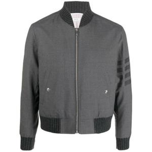 (명품) 톰브라운 4바 스트라이프 플레인 위빙 울 블루