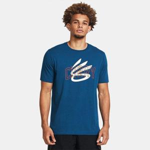 언더아머반팔티 BQK 1383382-426 남성 커리 챔프 마인드셋 티셔츠