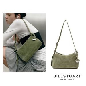 [질스튜어트] 이태리스웨이드 미뉴트 참장식 미니숄더백 마차그린 JABA6E026E2