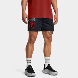 언더아머반바지 BQK 1387599-001 남성 UA 아이콘 메쉬 아머 U 쇼츠