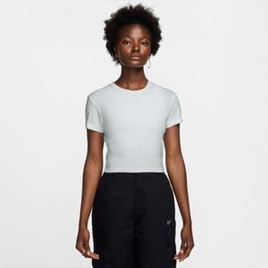 나이키반팔티 BQK HF9539-100 여성 나이키 스포츠웨어 칠 니트 크롭 티셔츠