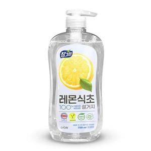 LION 참그린 레몬 식초 설거지 주방세제 750ml