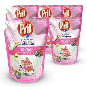 헨켈 프릴 베이킹소다 와일드 베리향 주방세제 리필 1L 5개