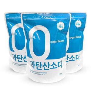 버블킹 과탄산소다 표백 얼룩제거 1kg 3개